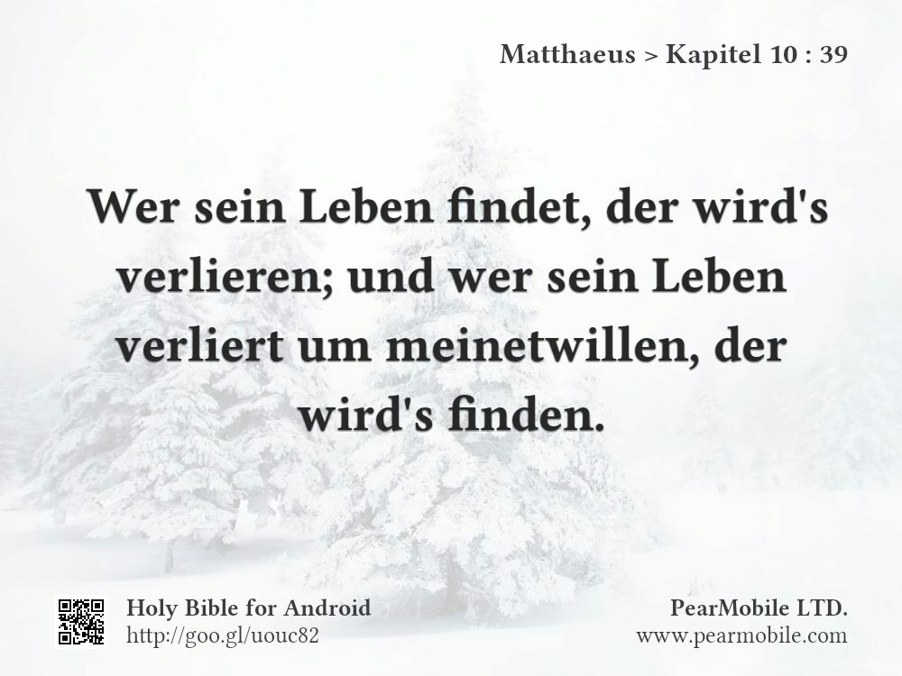 Matthaeus, Kapitel 10:39
